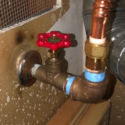 Water Heater Cold Water Shutoff Valve